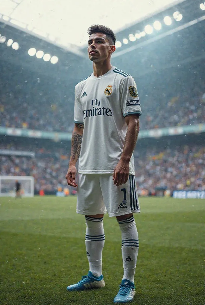 A picture of Yazan Naimat at the Santiago Bernabeu stadium