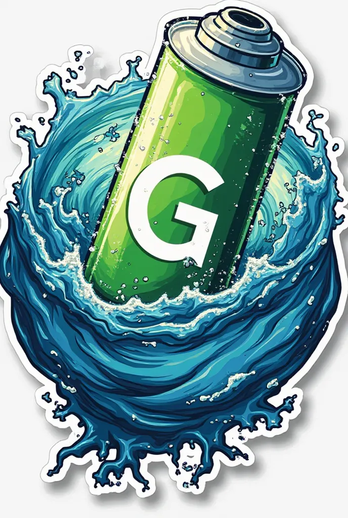 Greenrock company salt water battery sticker style energetic 