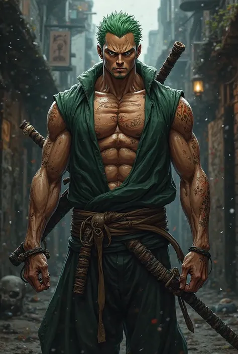 Zoro one piece vida real