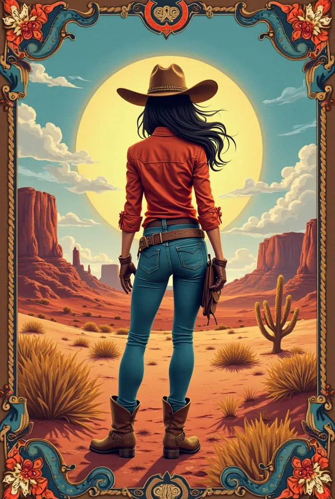 cowboy themed commemorative women's day invitation card