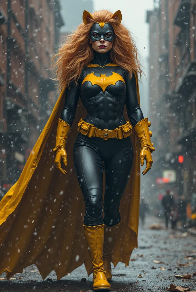 Batgirl with lion