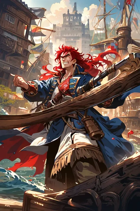 PIRATE, man, red-haired