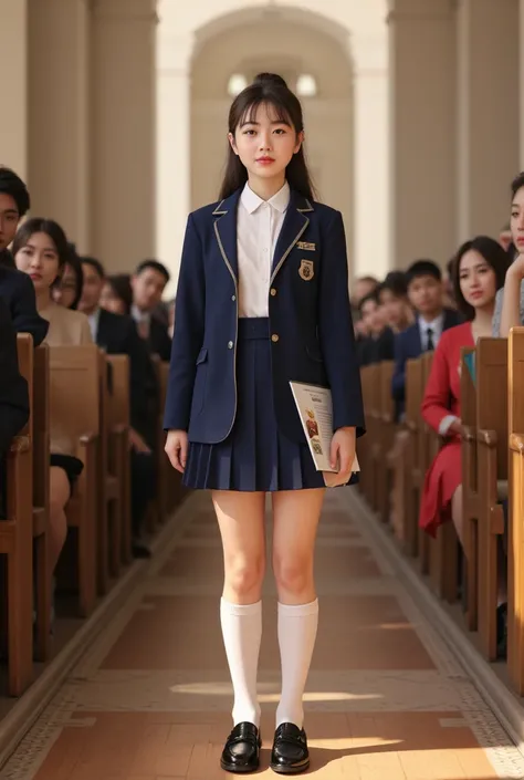  school uniform、white high socks、loafers
schools、1 girl, Graduation Ceremony