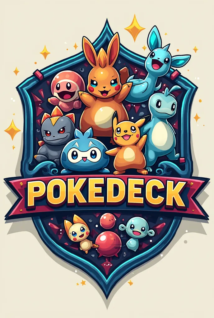 Make a logo with this words “PokéDeck”