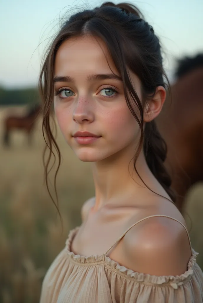 (((Cowboy shot))), (a detailed photo of a young girl), cinematic picture of 1girl, girl, young, adorable, cute, innocent, thin, short, skinny small, age15, (cute face), round face, youthful face, (((15-year-old  girl))), ((High School Girl)), photorealisti...