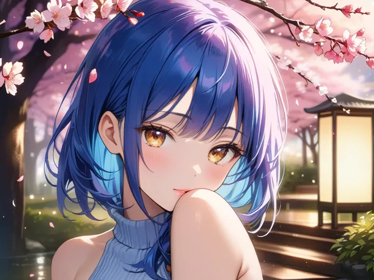 Mika-chan（Blue Hair）
1 girl,full body, Panorama :1.3
Hairstyle Long and straight, with naturally flowing bangs hair, 
navy blue hair, 
Eye shape: Large, slightly slit almond-shaped eyes,Eye color: Light brown
Lipstick: Natural pink
Face shape: oval, sharpl...