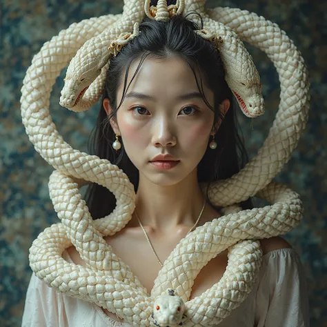 Cai Lin aka Queen Medusa with white snake 