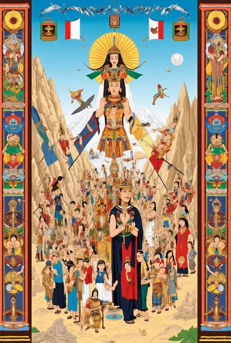 Mongolian murals refer to Egyptian murals