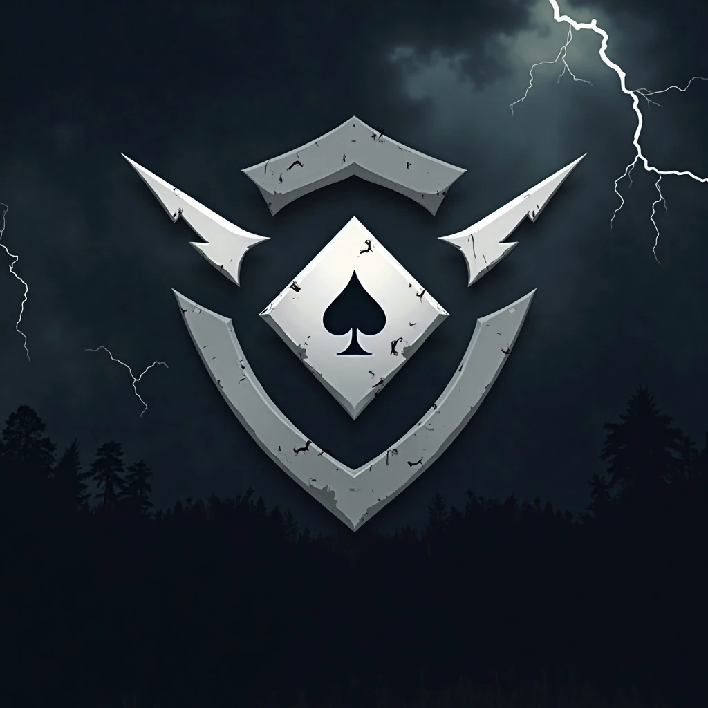 Gambler Squad Agency Logo icon only with thunder background no persons in the image 