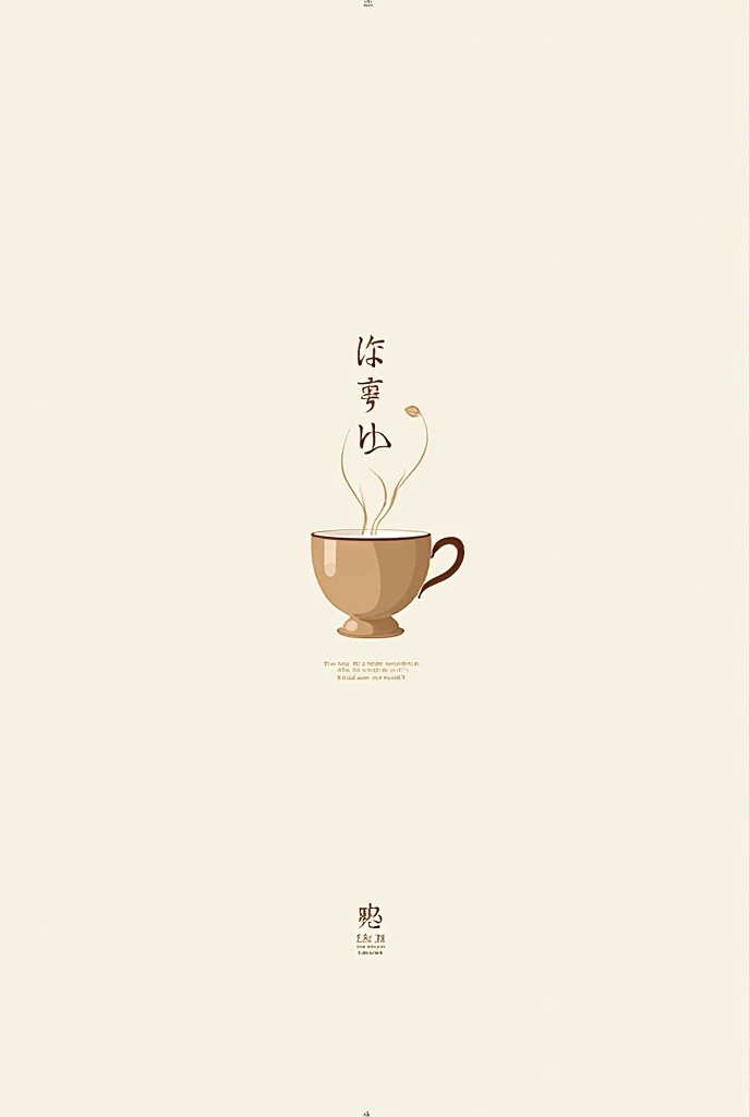 A minimalist logo of a coffee cup and a Kaze 