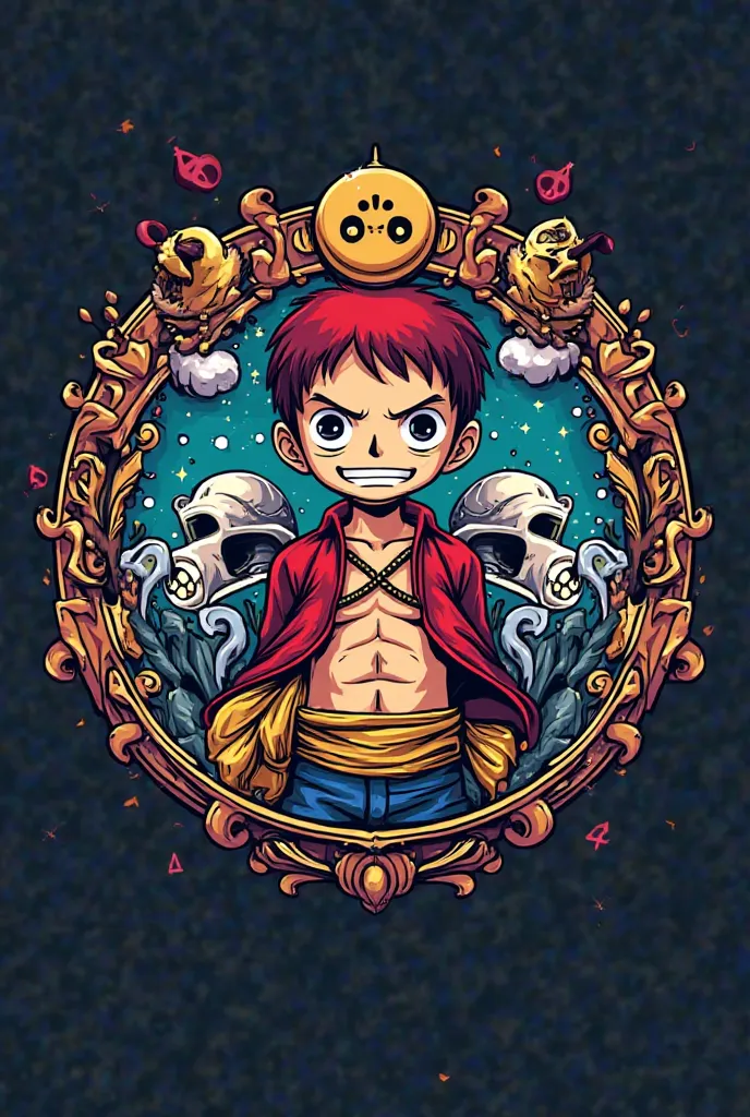 Un logo circulaire pour twitch, rappelant l'univers de one piece avec quelque éléments de l'oeuvre, Le nom Locksy doit figurer dans le logo, j'aimerais un style cartoon aussi ainsi que la palette de couleurs de l'oeuvre one piece