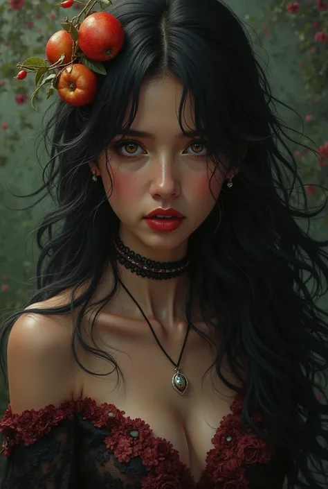 (( RAW photo),  absurd, (absurd resolution)), masterpiece,  best quality, (Extremely detailed 8k unity CG wallpaper), (best illustration), ( best shade), Realistic lighting, detailed and beautiful brightness, (( 21 years old)), chica, long black hair, blac...