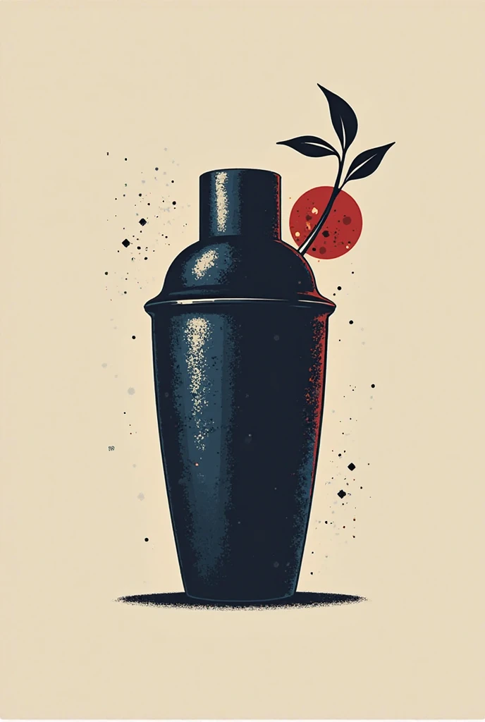 A logo generate from a cocktail shaker