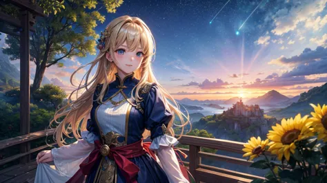 Highest quality、masterpiece、 Landscape、美麗な星空と自然の風景写実的で高解像度の Landscape、Beautiful Natural Scenery with Starry Skies、 Subtle Light and Shadow 、Delicate Detailed Expression、Fantastic Atmosphere、4K high quality、Extreme detail、 Real As Pictured 、Professional、viv...