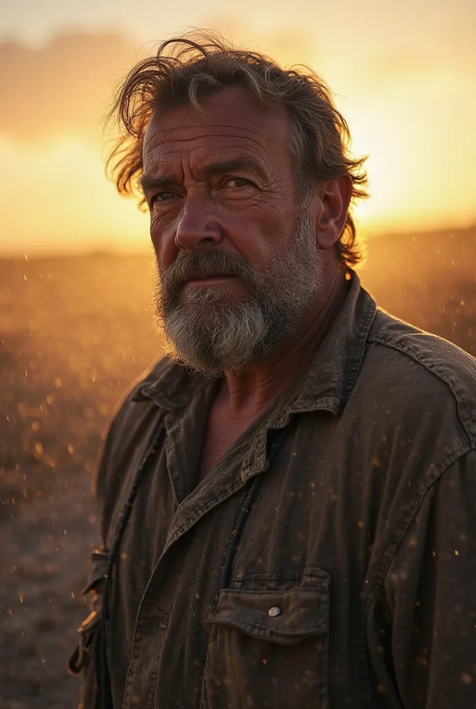 
Pete Lawson is a big and sturdy man, with the appearance marked by years of hard work in the mine. His face shows an unbearded beard and tired eyes, reflecting the hardness of life. Shaggy brown hair mixes with dust impregnated on clothes Simple and shabb...