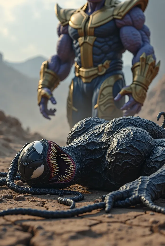 Venom ko thanos ne maar diya venom jameen pe on he more 