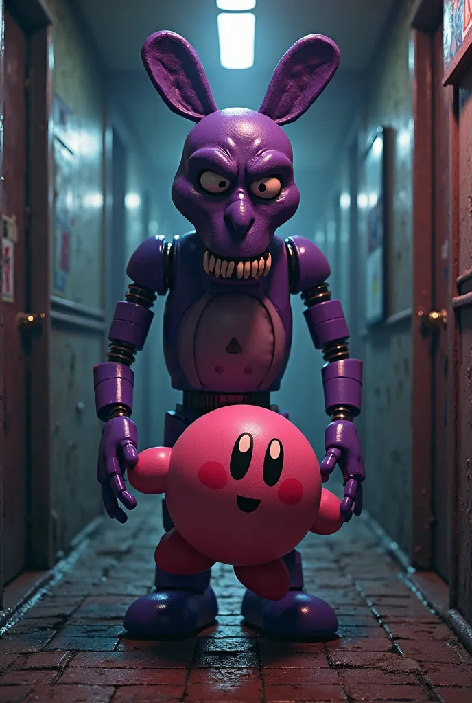 Play Squidward like the man in purple from fnaf with an fnaf-style Kirby animatronic 