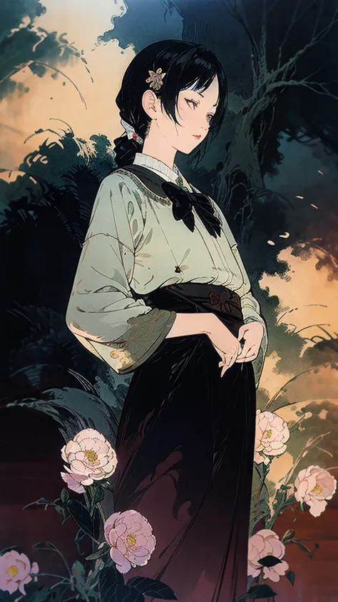  no people,High Resolution, masterpiece, Highest quality, ultra high definition,  Taisho Romance