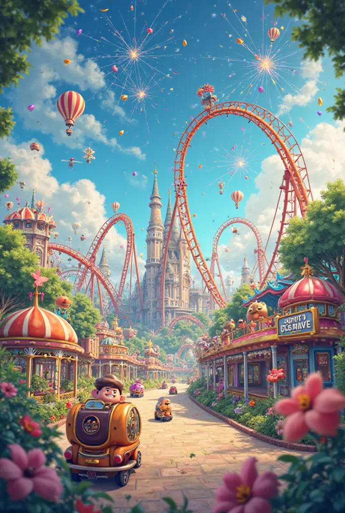 Theme park promotion poster