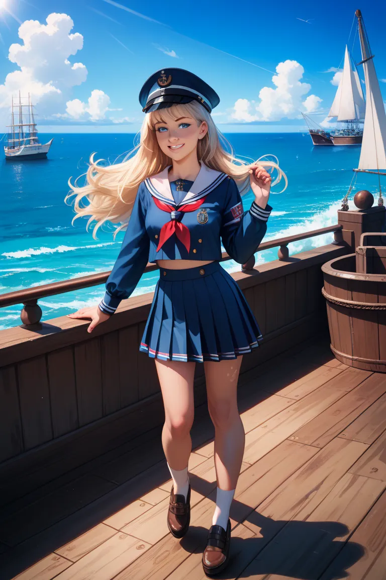 Blue is good for sailor uniforms