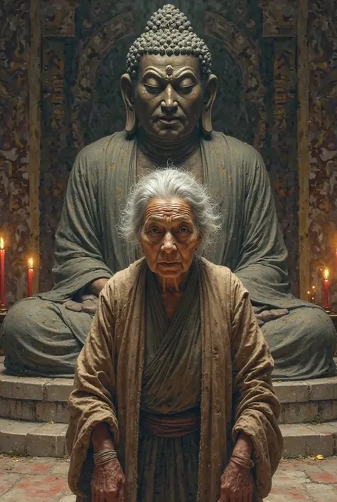 The old woman who made the Buddha very angry for the fourth time