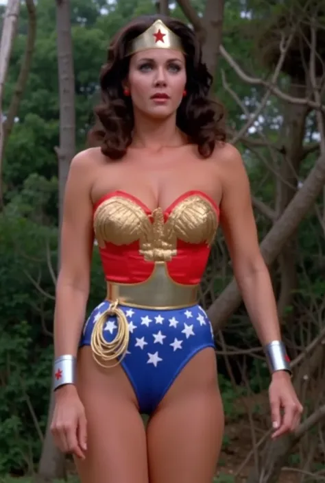 (((  セクシーなWonder Womanのリンダ・カーター  ),(((( BDSM restraints)) ((  Clear Images  )), (( 4K)), (( Sexy Wonder Woman Linda Carter )) , (( Wonder Woman 、 wearing a red and blue Wonder Woman costume with her arms tied tightly behind her back、Rope de :1・3))、((The go...