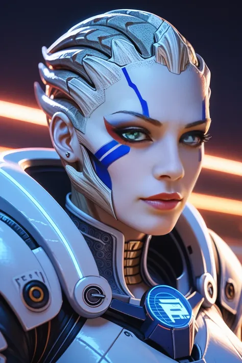 Portrait of Turrian female from mass Effect game series 