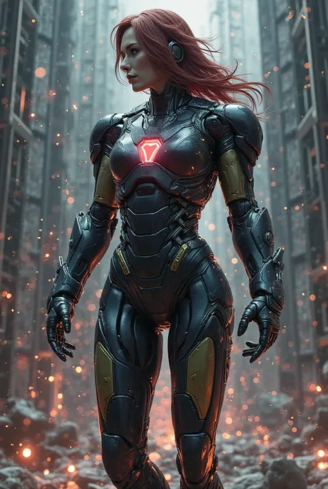 Iron man turning into black widow