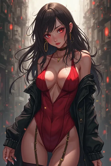 Sexy anime girl with sexy clothes 