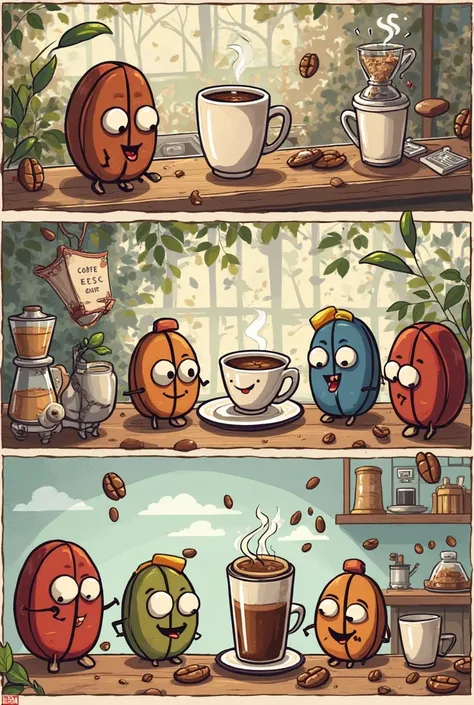 Comic about the classification of coffee 