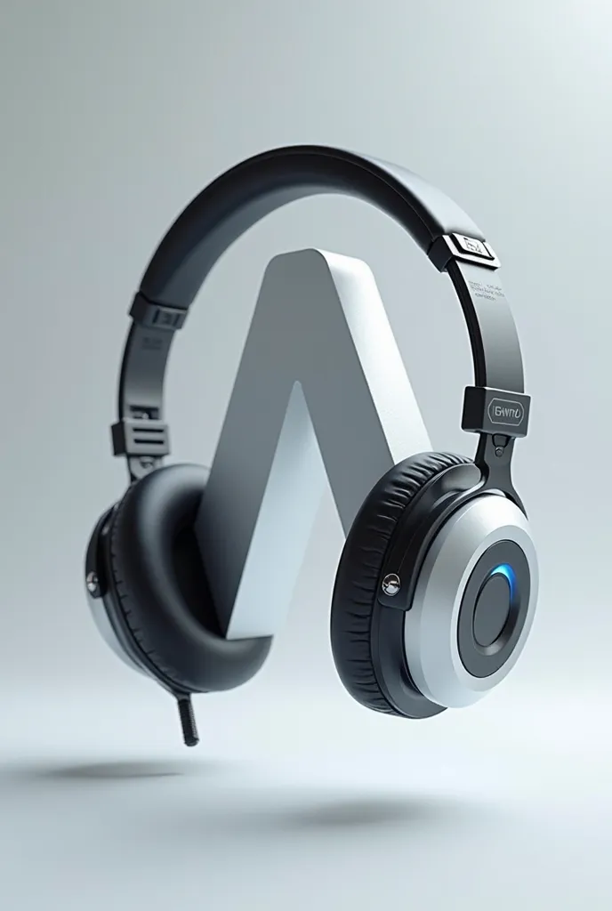 headphones shape letter a