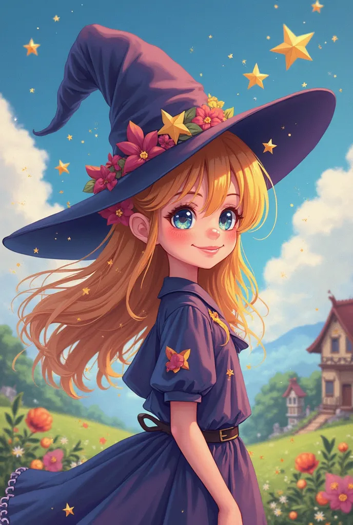 Cute anime witch