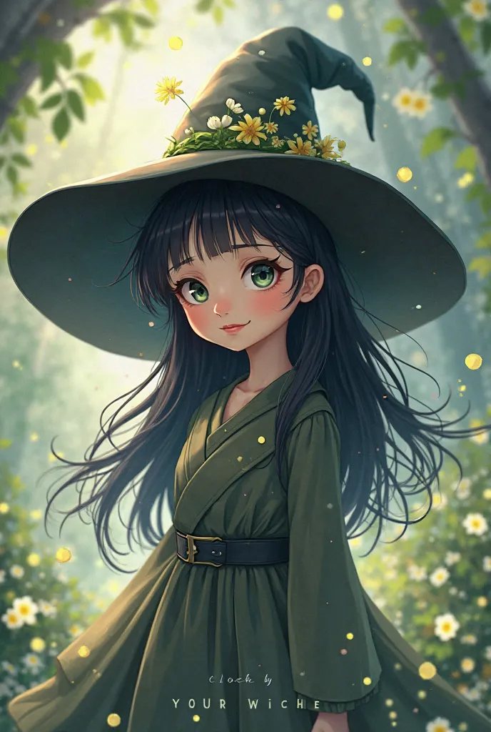 Witch in hat anime