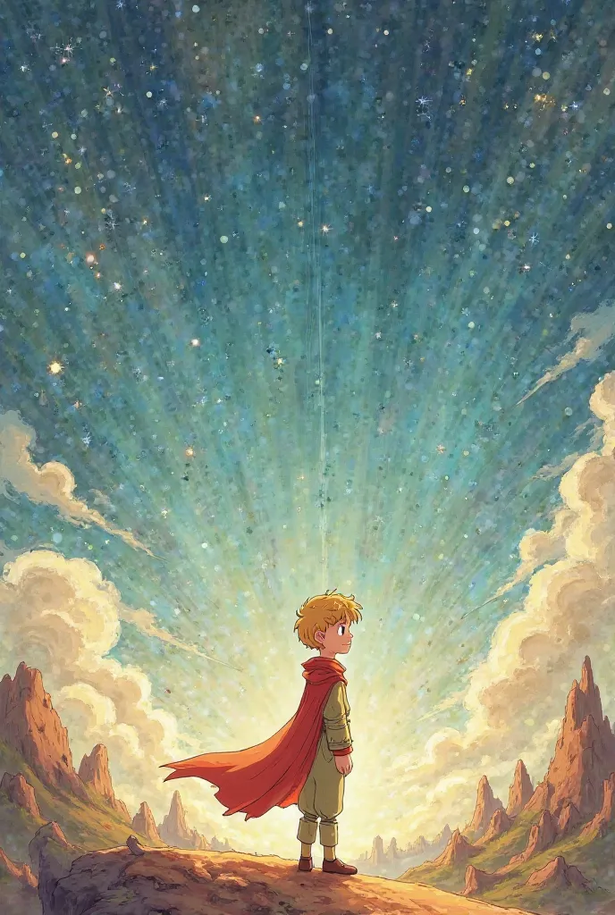 Generate a photo of one character from the Little Prince story 