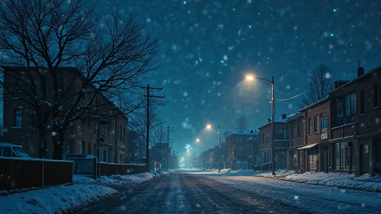 The Weather
"A cold night settles over the city. The sky is a deep shade of blue, speckled with distant stars. A chilling breeze moves through the dimly lit streets, carrying dust and the faint scent of street food. Streetlights cast long shadows on the cr...