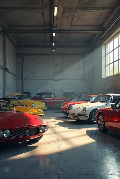 Cars in garage 