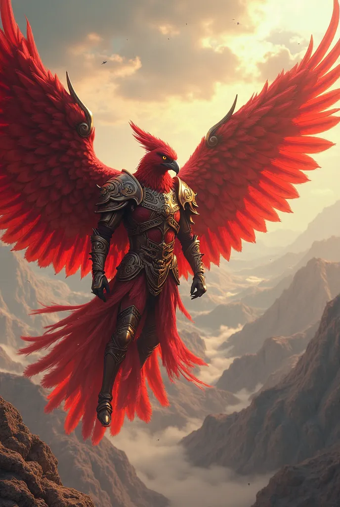 Phenix King- Red Brave Falcon Knight