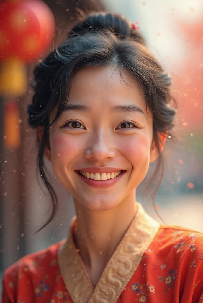 A happy chinese person