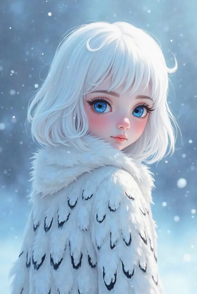 *i was girl with white hair and black strands on it, i was with blue eyes, and clean skin. I was with snow owl and ice quirk so that was giving me big beautiful snow white owl wings. I was able to fly without making any sounds like a snow owl along with go...