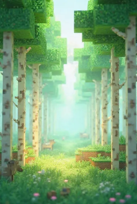 Minecraft birch forest