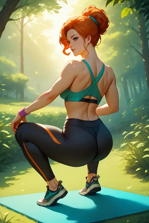 yoga pants anime