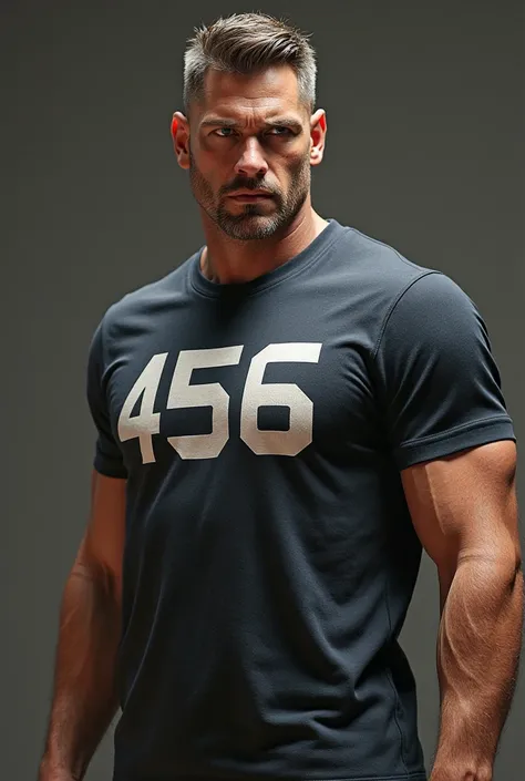 guy with number 456 on his shirt and hes wearing a shirt