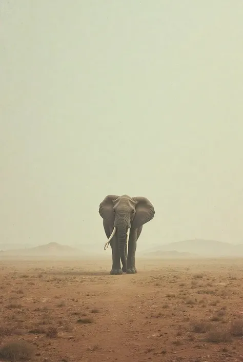 The distance between the two is bigger, The elephant is farther away