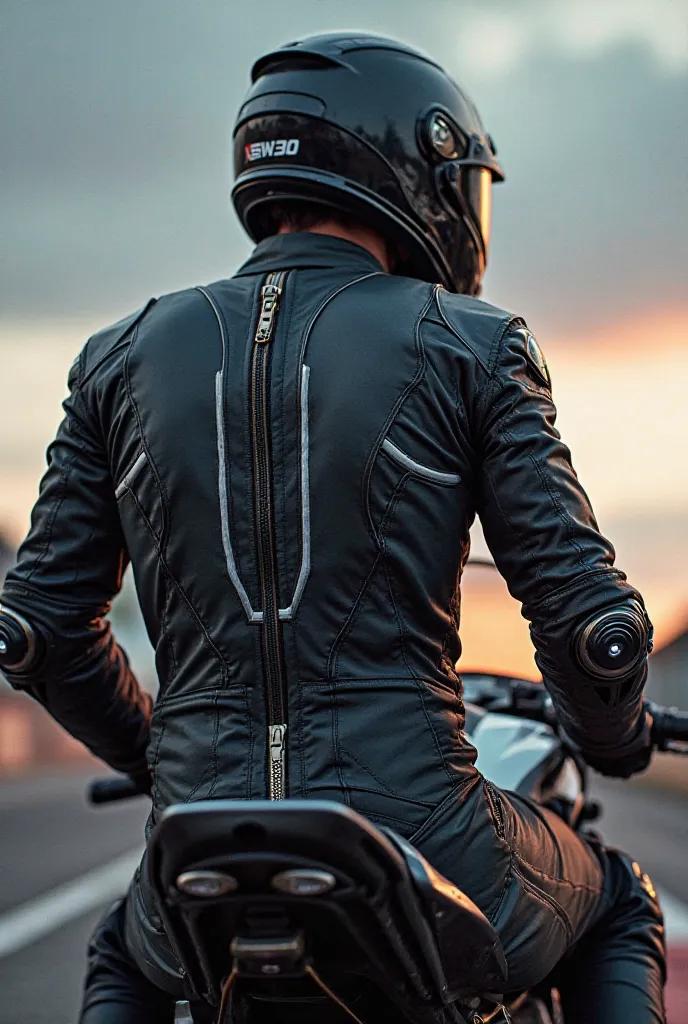 Racing suit Motorcycle zipper button ass