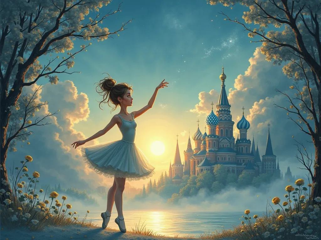 Each of us has a dream. may seem distant, is almost unattainable, but if you sincerely believe in it, to make an effort and not give up before difficulties, she will surely come true.

This fairy tale is about the  Polinka, who above all loved ballet and d...