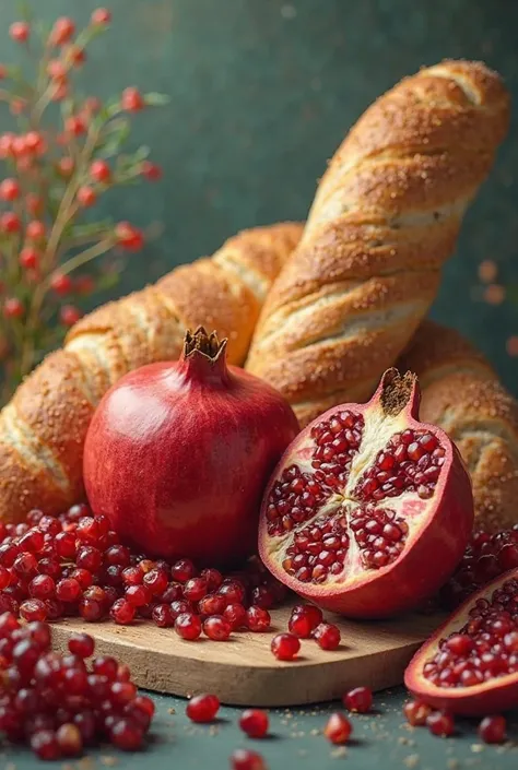 COMBINATION OF ROHAN POMEGRANATE AND BAGUETTE