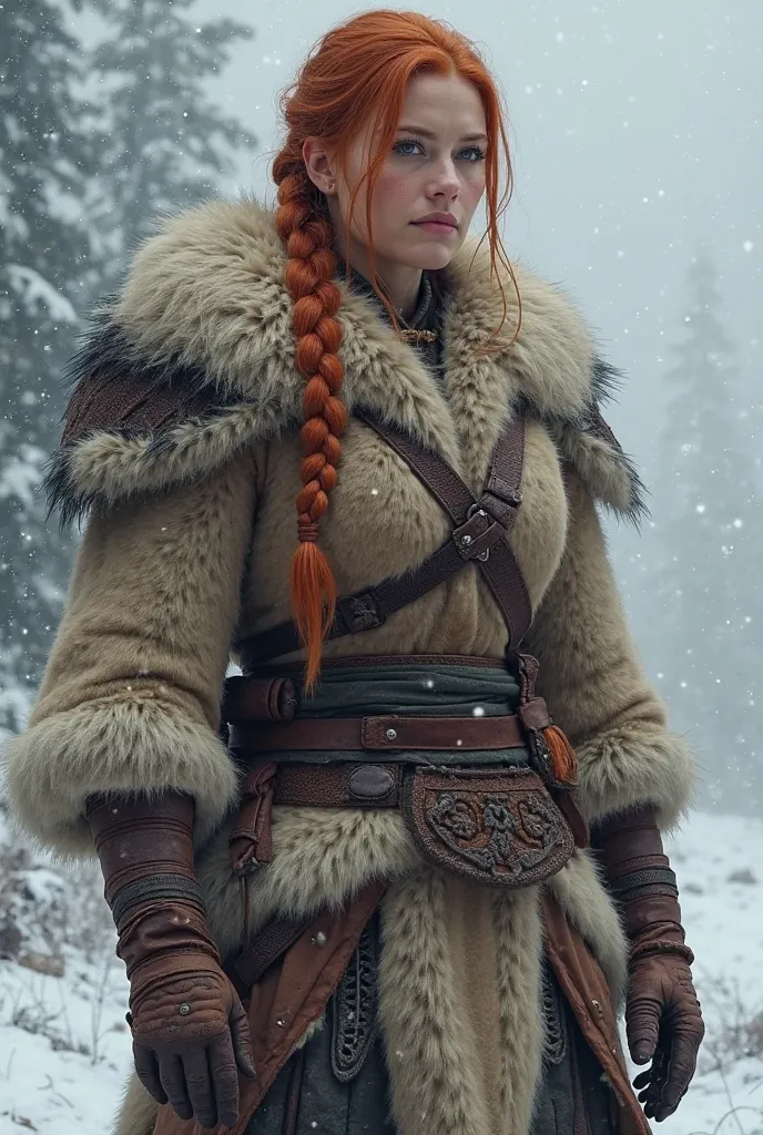 Kaira Stormbow is a seasoned warrior-huntress hailing from the rugged, frost-kissed lands of the Far North. At the age of 35, she has seen more battles and harsh winters than most would dare to imagine. Her long, auburn hair is tied back in a tight braid, ...