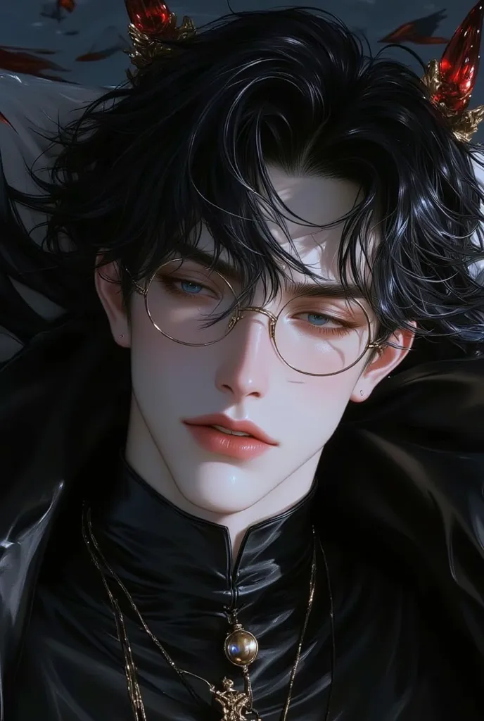 impasto, cool manga style, soft monet bl manhwa brush painting style, (detailed eyes=1.2), irisdiscent skin, high quality, extremely detailed, extremely delicate line, amazing color, masterpiece, 1 man, tall, mascular, handsome, long black hair, sharp eyes...