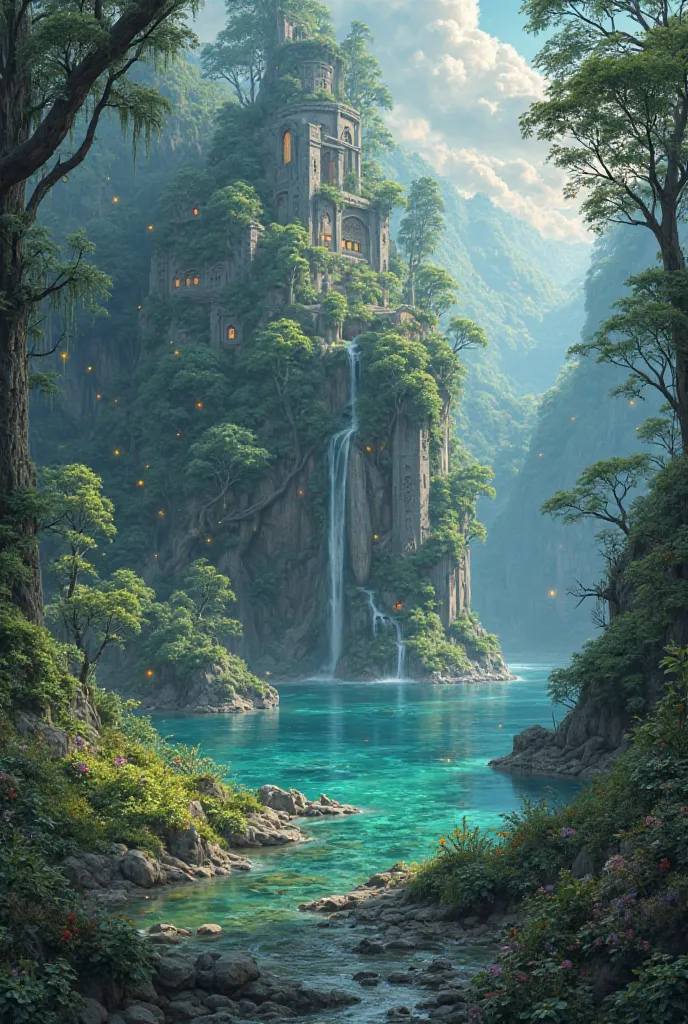 Mystical island setting 