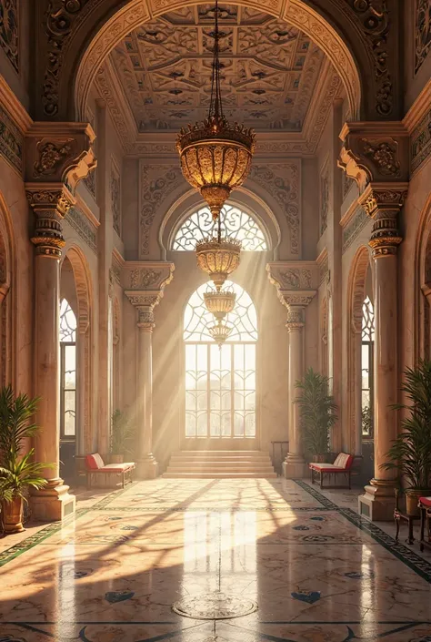 A picture of the rooms in the Emirate Palace in Kufa